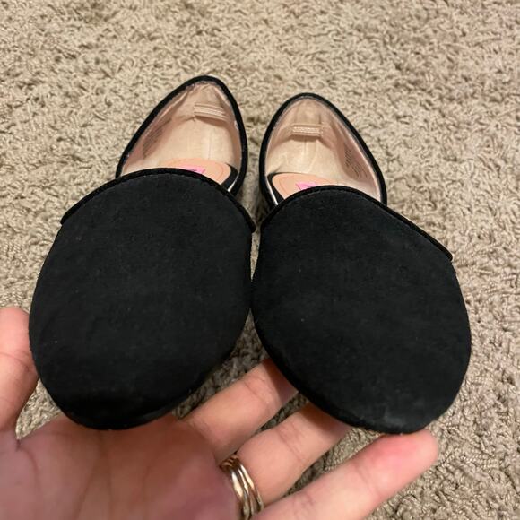 Betsey Johnson Cocoh Leopard Black D'Orsay Flats Leather Suede size 7.5 - Picture 2 of 7